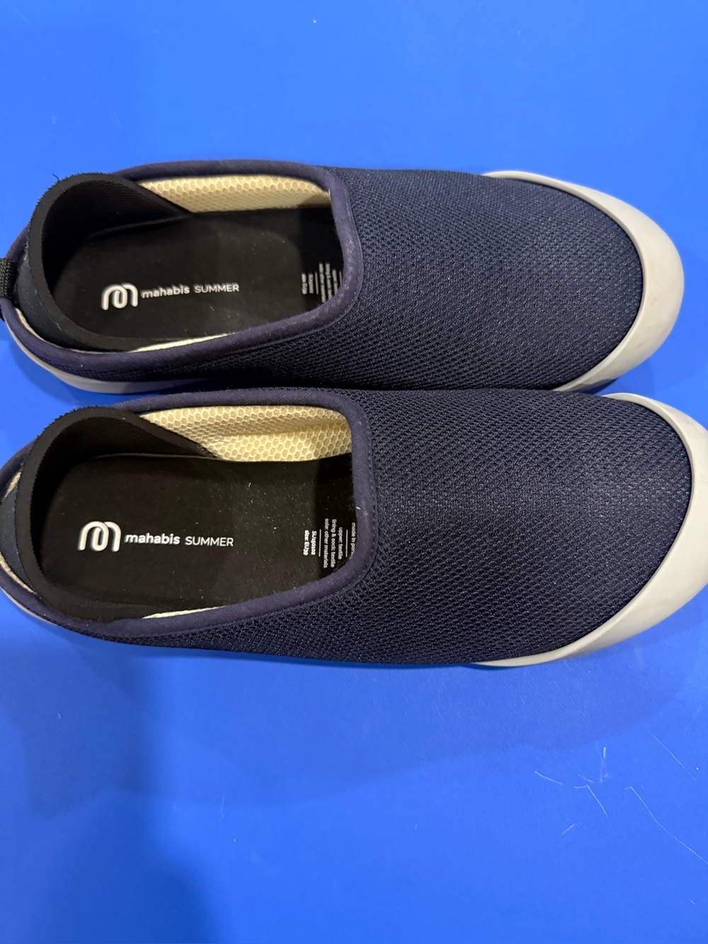 Mahabis Summer Mesh Slippers | Navy Blue | Size EU 38/39